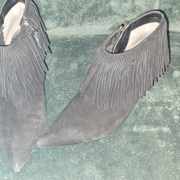 Sam Edelman fringe booties size 9    👉Used👈 - Picture 2 of 9